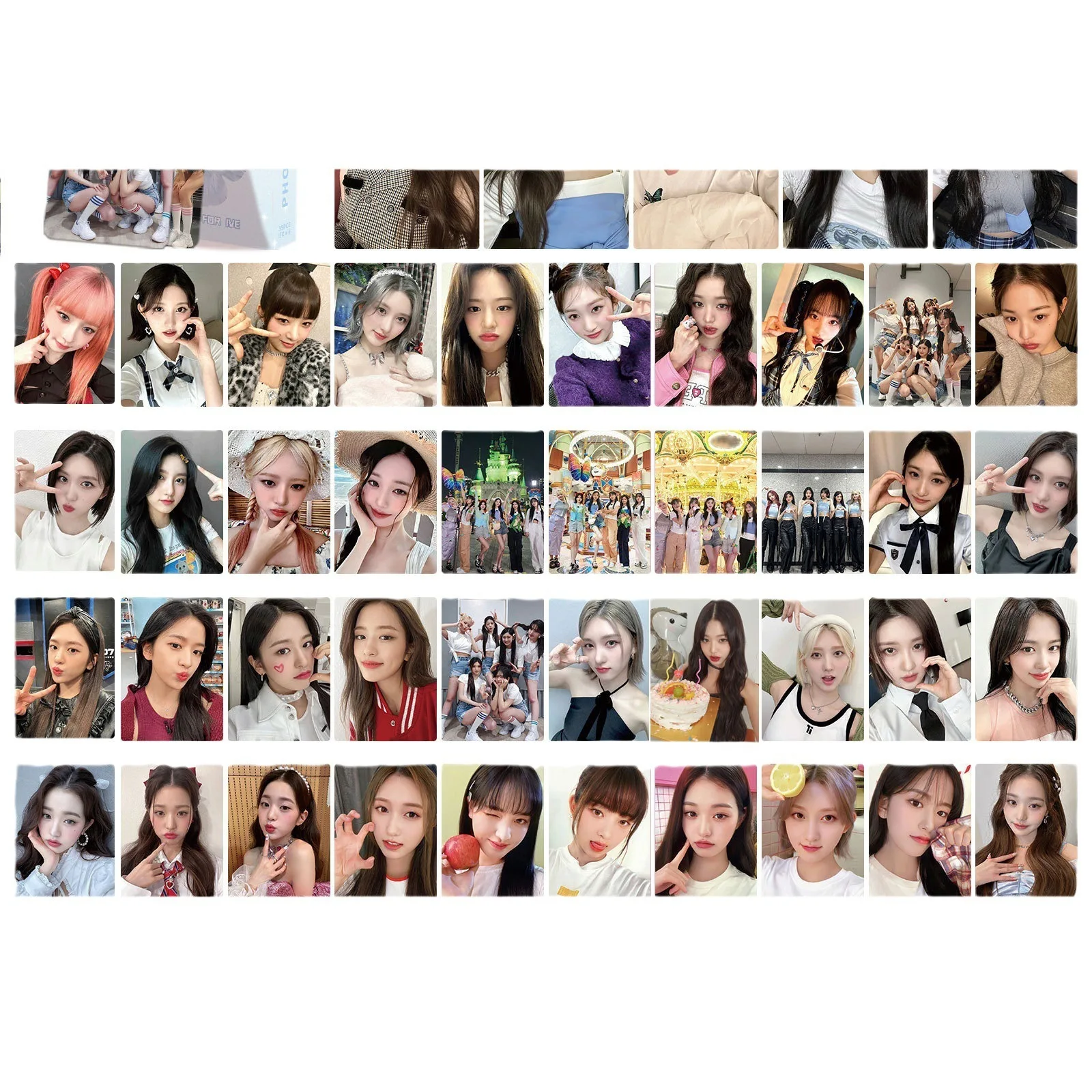 IVE Laser Small Zhang Yuanying Korean Pop Female Singer Surrounding Support Photo Collection Card