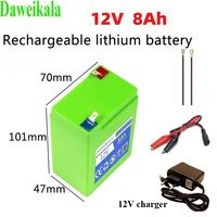 2024 New origin 12V Rechargeable lithium battery pack Alternative lead-acid batteries for toy cars LED lighting Outdoor battery