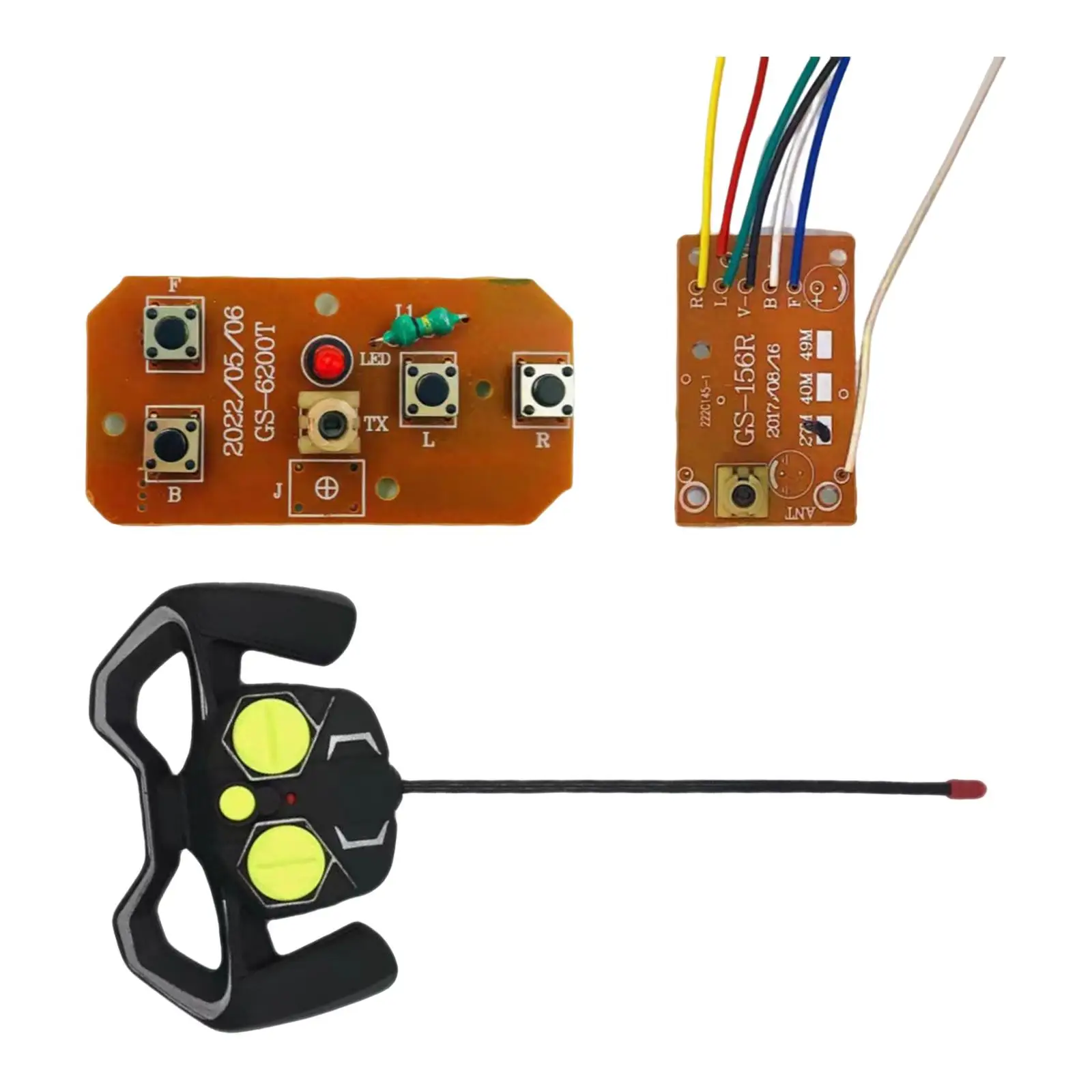 Obwód zdalnego sterowania 4CH RC nadajnik i tablica odbiorcza PCB 27MHz