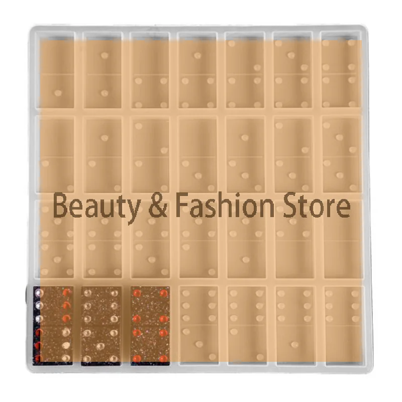 

1PCS Silicone Dominoes Game Toy Making Mold Resin Epoxy Craft DIY Mould Casting
