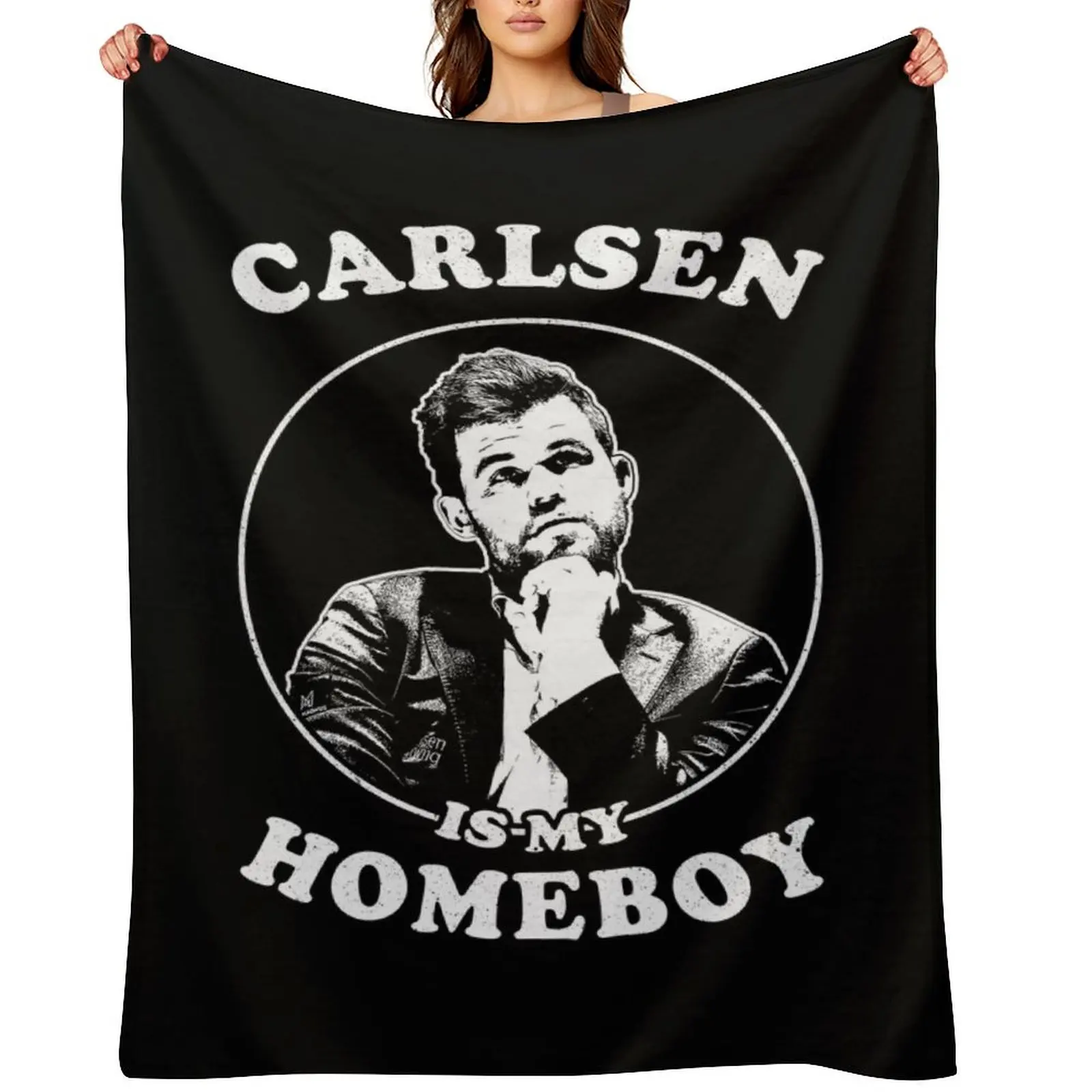 Carlsen Is My Homeboy - Funny Chess For Fans Of Magnus Carlsen Throw Blanket Decorative Sofas Designers Sofa Thermal Blankets