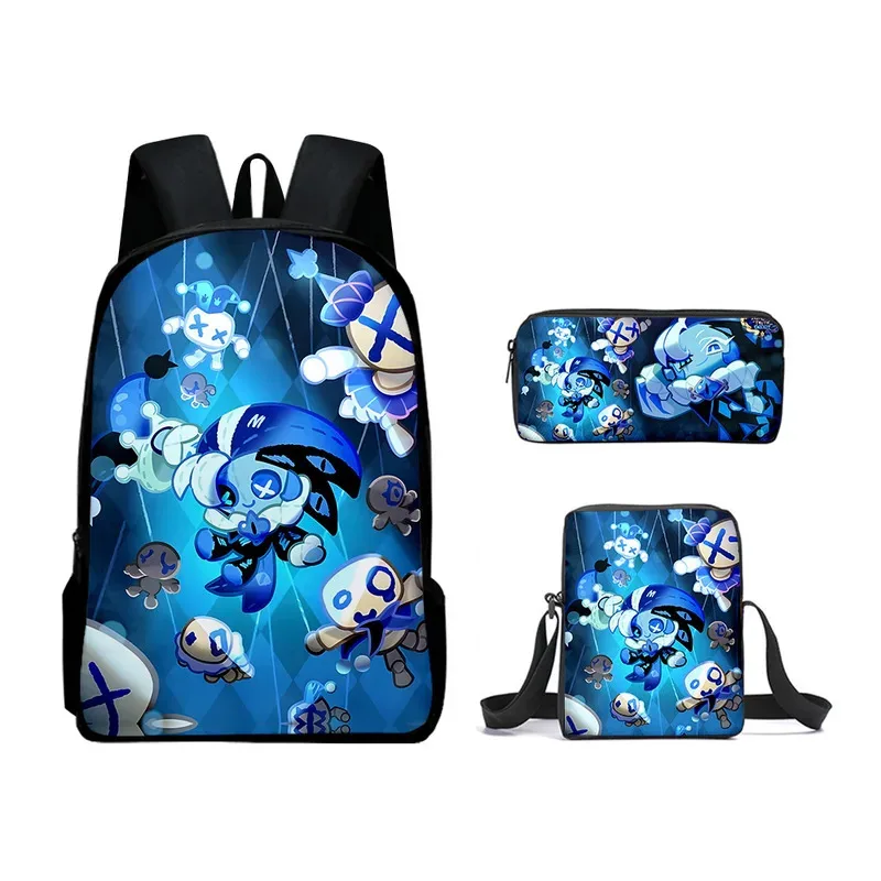 

CyShadow Milk Cookie Backpack Schoolbag Lunch Bag Pencil Case Set Gift for Kids Students