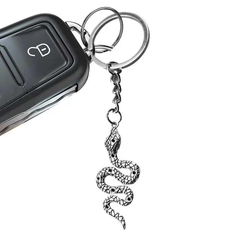 Retro Bag Keychain Punk Bag Pendants Vintage Snake Keychain Pendant Fashionable Key Ring Gothic Animal Charm Keychain For