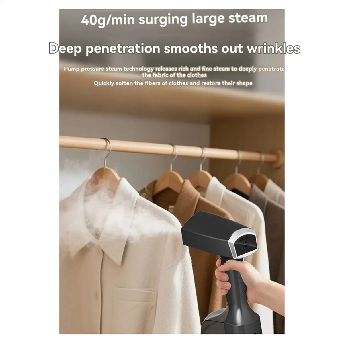 DT81 Handheld Dry and Wet Garment Steamer 2500W Electric Fabric Steam Iron 350ml for Clothes Ironing Handheld Steamer EU Plug