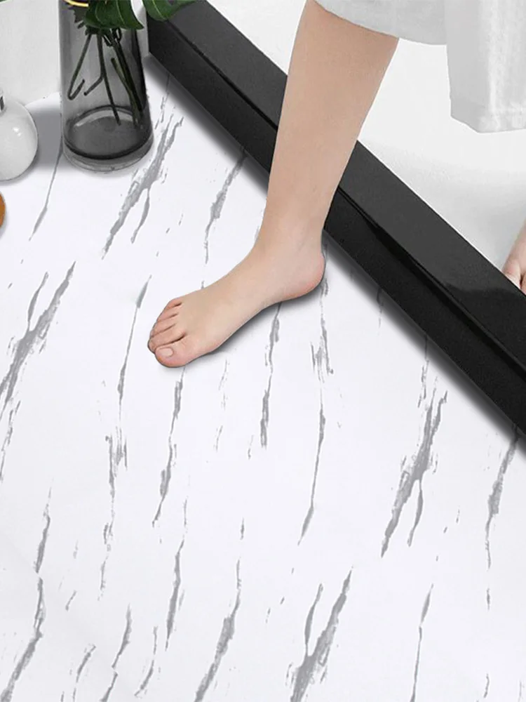 

Thiened Self-Adhesive Floor Tiles Waterproof And Anti-Slip for Batoom Kitchen Balcony Toilet PVC Board Marble Pattern