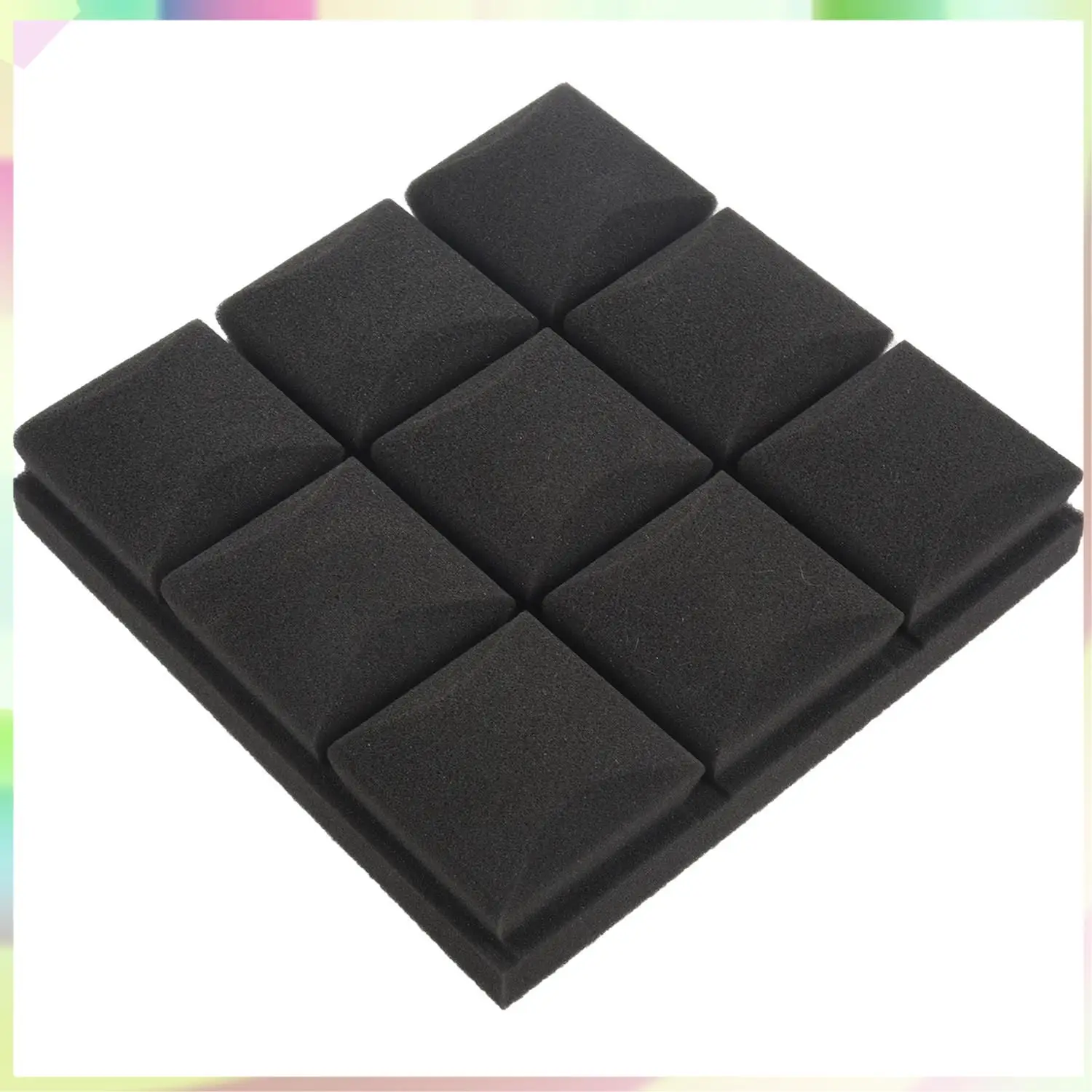 B23B 25X25x5 см наклейка на обои практичная акустическая пенопластовая панель звуковой стопор поглощение губка Studio KTV гостиная бар Soundproo
