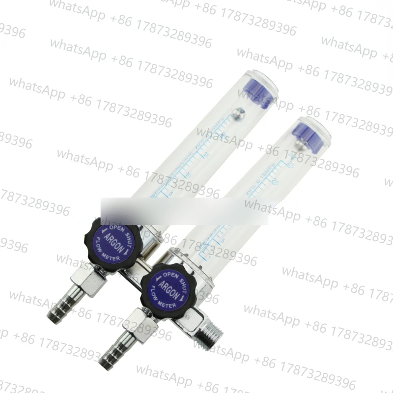 Argon Gas Fow Meter Argon double-tube flowmeter AR pressure reducer switch bottle flowmeter argon gas meter