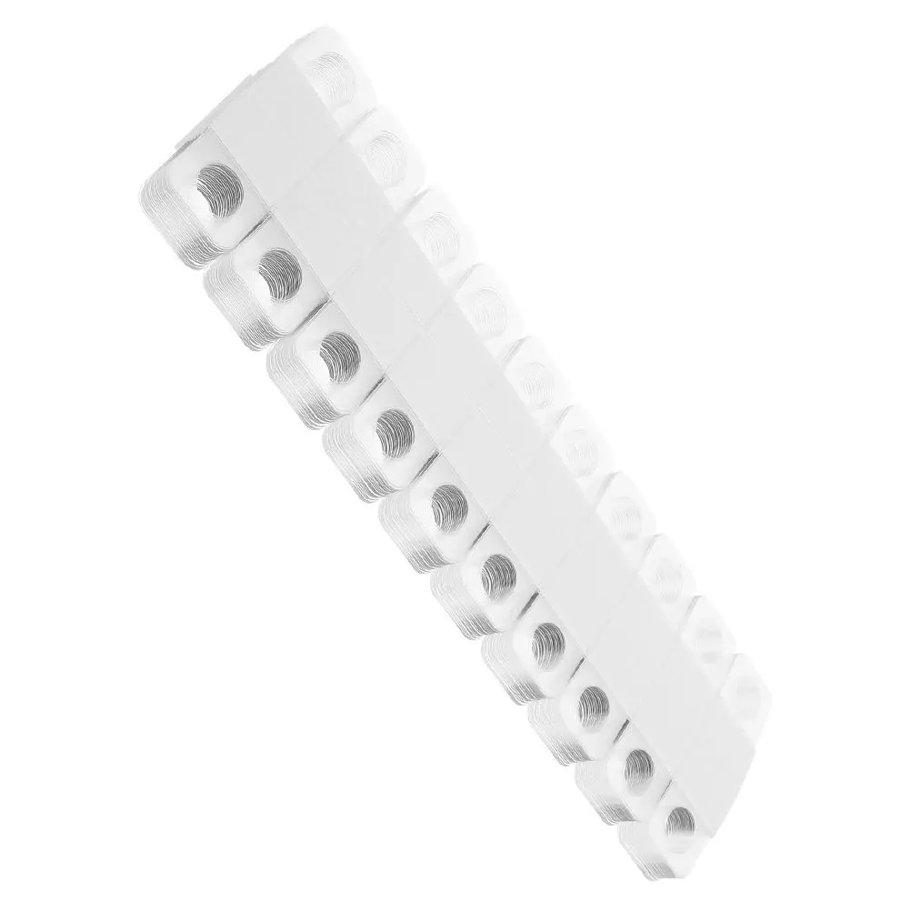 

500Pcs Adhesive Hang Tabs Round Hole Clear Plastic Hooks Self-Stick for Clutter-Free Organization Retail Merchandise Displays