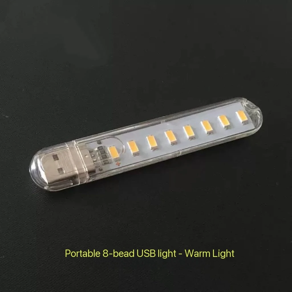 LED small desk lamp, dormitory bedroom bedside 5V laptop keyboard, portable USB small night light, dimmable