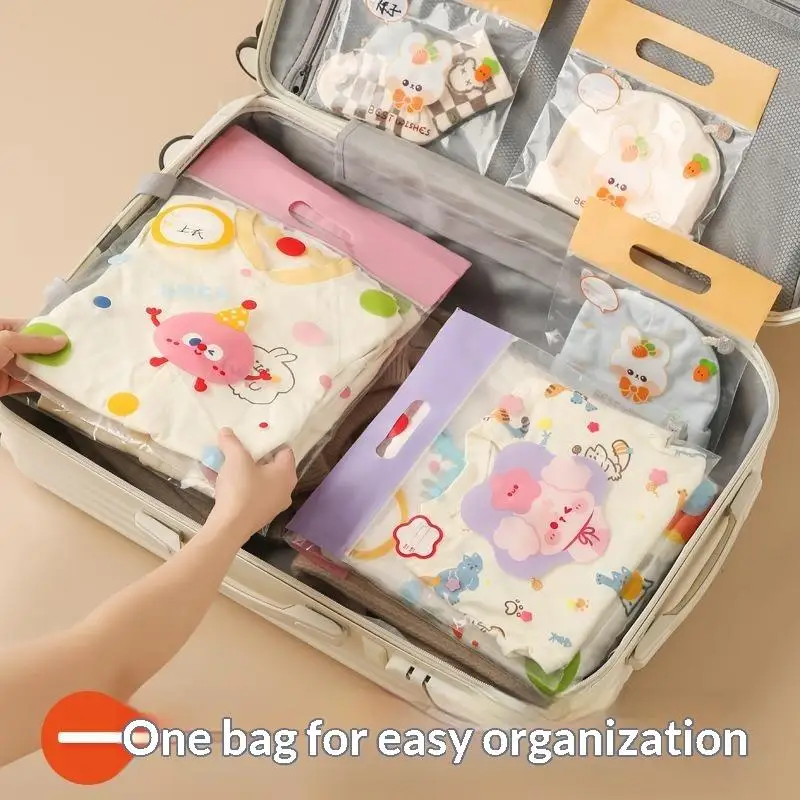 Multi-size Classified Storage Bag Portable Travel Sealed: 5/15PCS Baby Cloth Pouch Multifunctional Organizer