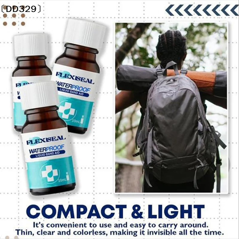 

Водостойкий жидкий пластырь для первой помощи, 10 мл, клей-гель для кожи тела, прозрачный адгезивный гель-пластырь для перевязки ран, гемостатический гель-пластырь〔DD329〕