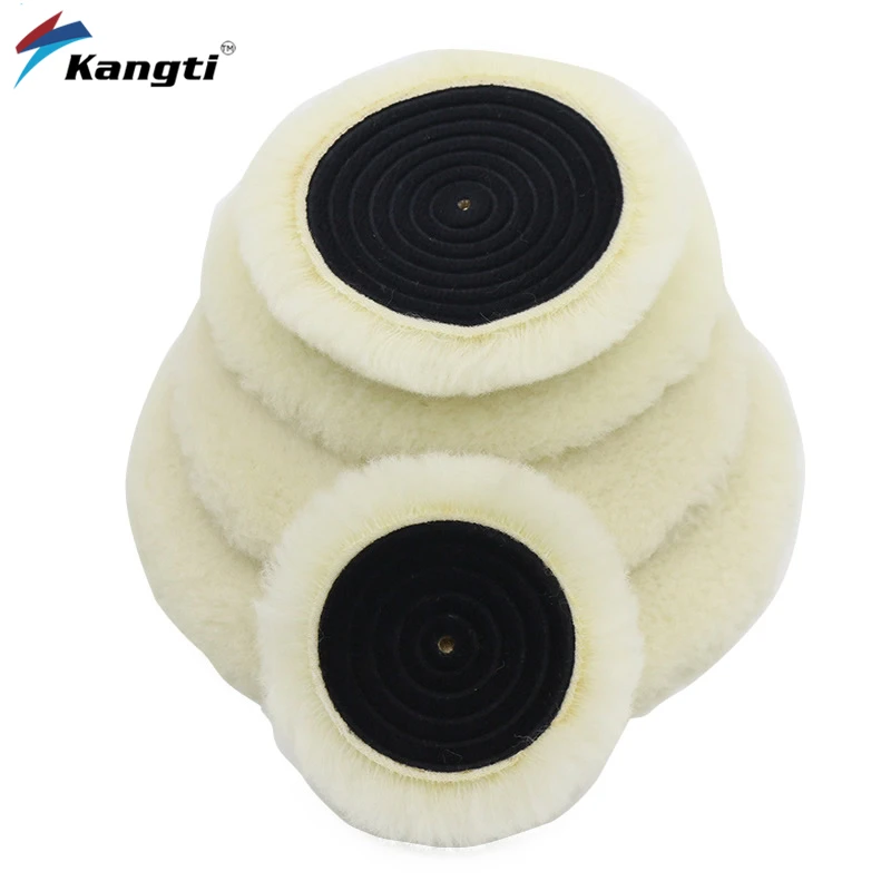 3/5/6/7inch 3Ｍ Premium Quality Knit Buffing Pad Self-adhesive Wool Polishing Wheel Car Motorcycle Paint Care