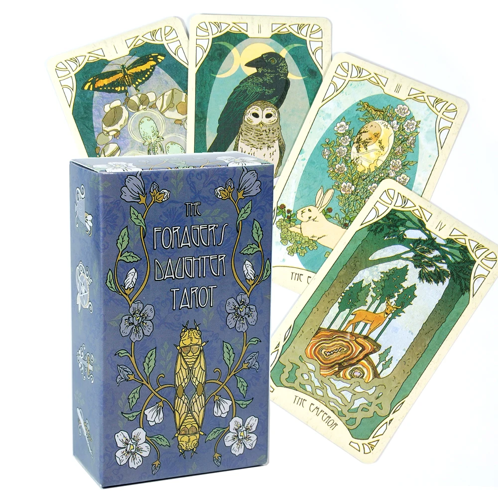 Forager\'S Daughter Tarot Deck Divination Set Inspired By Nature and Imbued with Rich Symbolism 83 Cards 10.3*6cm