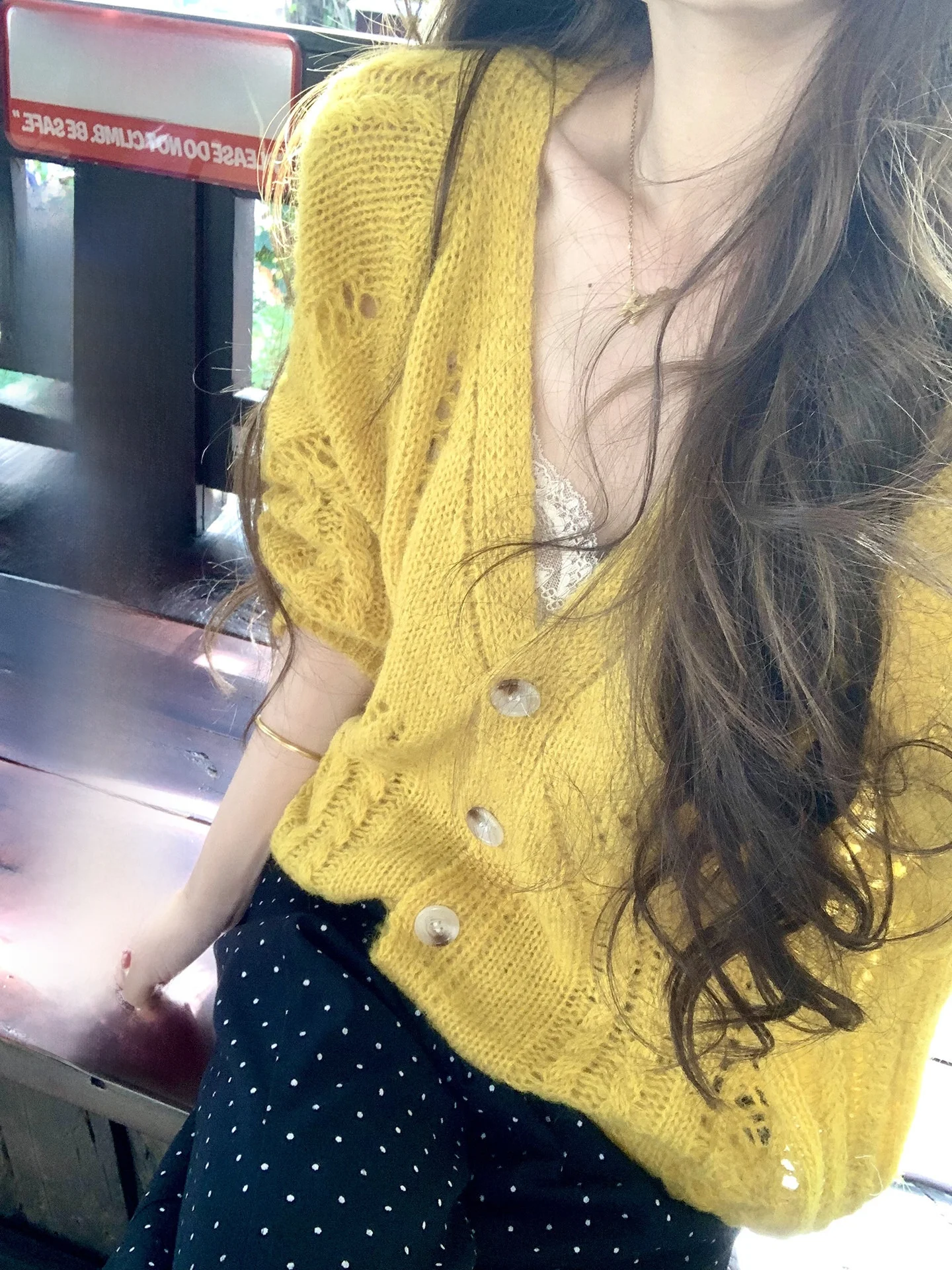 

XXIIUU Hollow out Knitted Long Sve Women's Base Layer Sweater Spring Summer New Sle V-Ne Button up Cardigan Breathable