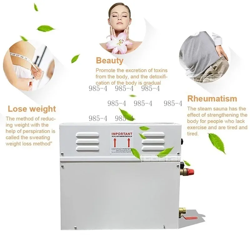 220V 3KW 4.5KW Sauna Steam Bath Machine Digital Control SPA Fumigation Steam Generator
