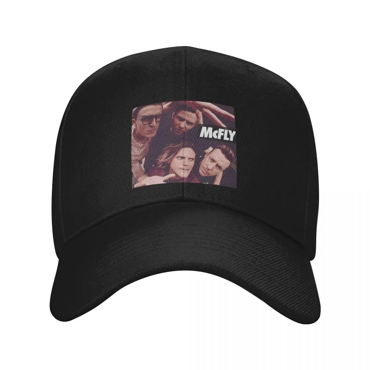 

Mcfly Band Fish Eye Fitted Baseball Cap Golf Wear black Dropshipping luxury woman cap Woman Hats Men's