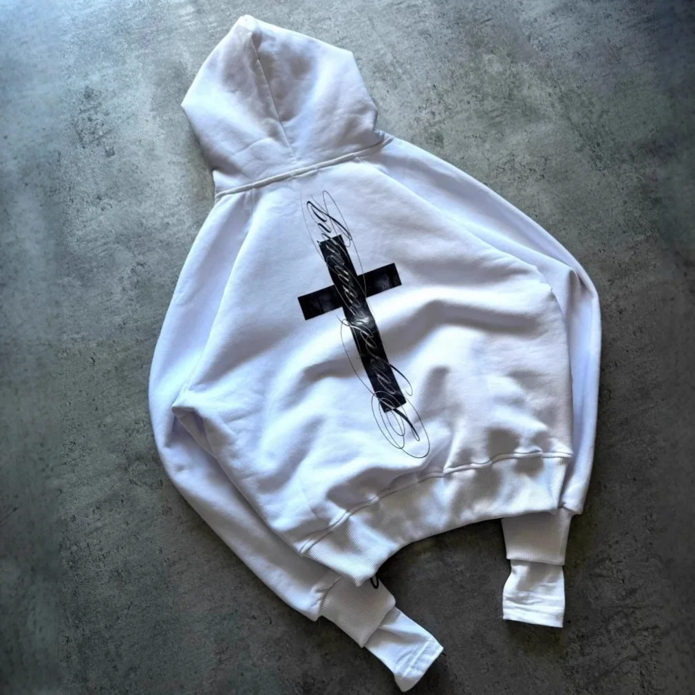 

Trendy Brand Personalized Cross Print Autumn Mens And Women's ort Pants Loose Fit Spring Ciwalk Sle Text Pattern