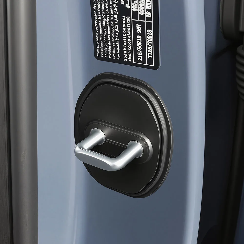 

4 Pcs Fit For Leapmotor A10 2026 Door Lock Buckle Cover Automotive Modification Supplies Silicone Case Waterproof And Rustproof