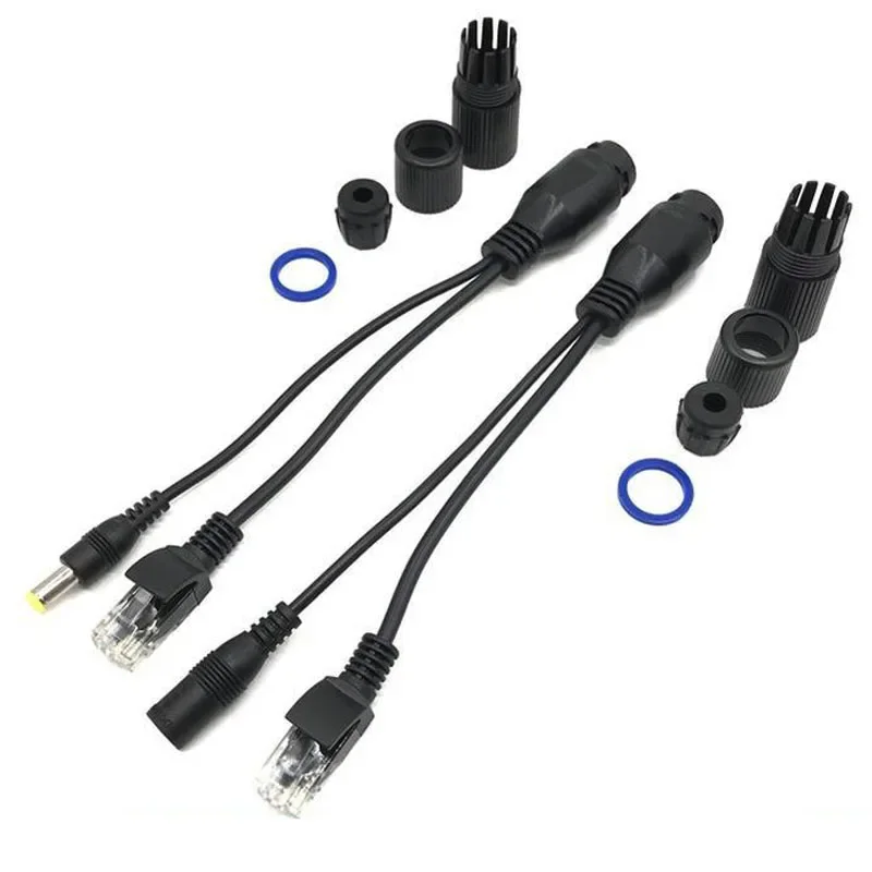 Hot POE Cable Passive Power Over Ethernet Adapter Cable POE Splitter Injector Power Supply Module 12-48v for IP Camera