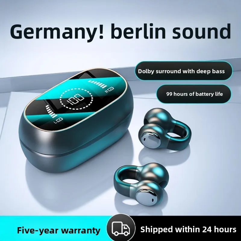 2026 New Berlin Sound Bone Conduction Wireless Headphones X51 Bluetooth 5.3 Noise Cancelling Long Battery Life