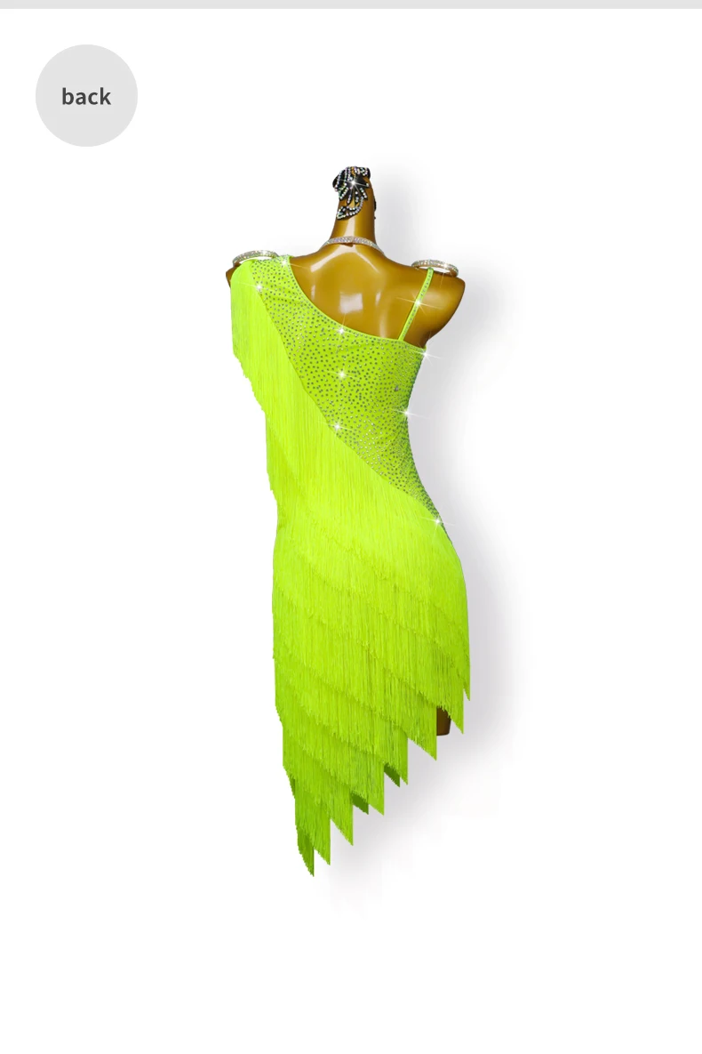 2026 Lateinamerikanische Tanzkleider, Damen Sexy Röcke, Partykleidung, Elegantes Formelles Kostüm, Mädchen Samba, Bühnen- und Sportanzug – Detail 9