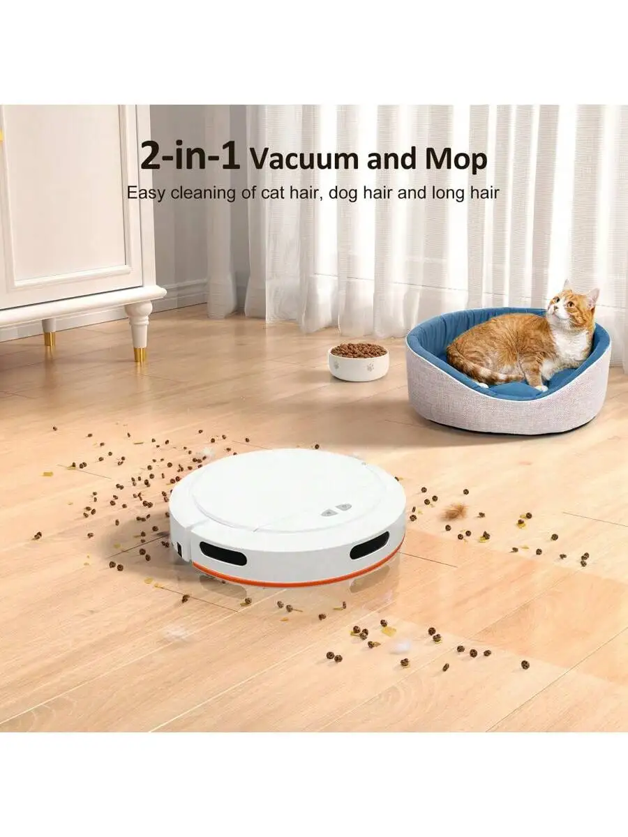 Smart, Wireless, And Efficient Multifunctional Vacuum Cleaner Robot With Powerful Cleaning Capabilities, Designed For Long-Lasti