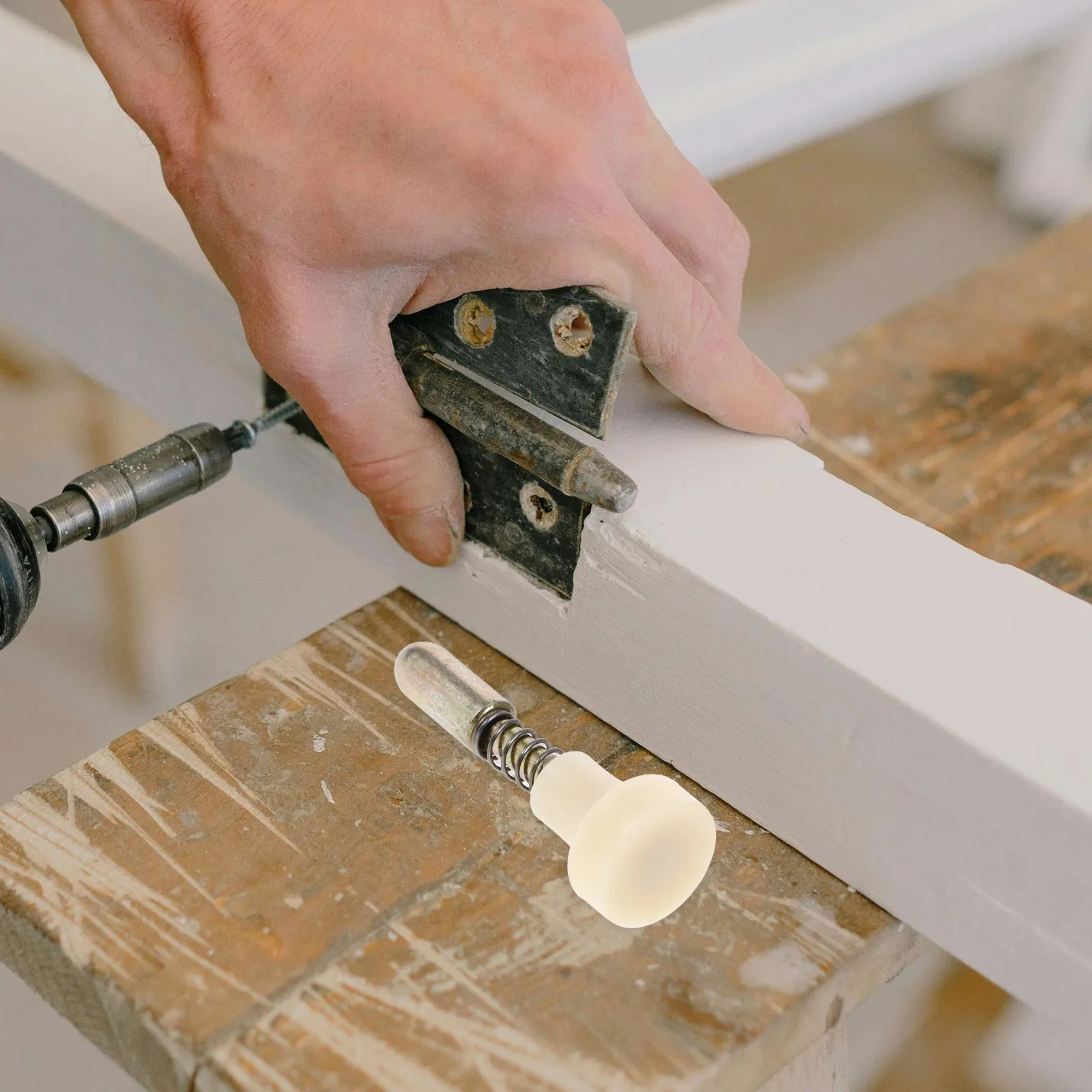 

10Pcs Spring Latch Rod Door Lifting Adjustment Metal Spring Loaded Latch Pin Door Hardware for Convenient Opening Closing