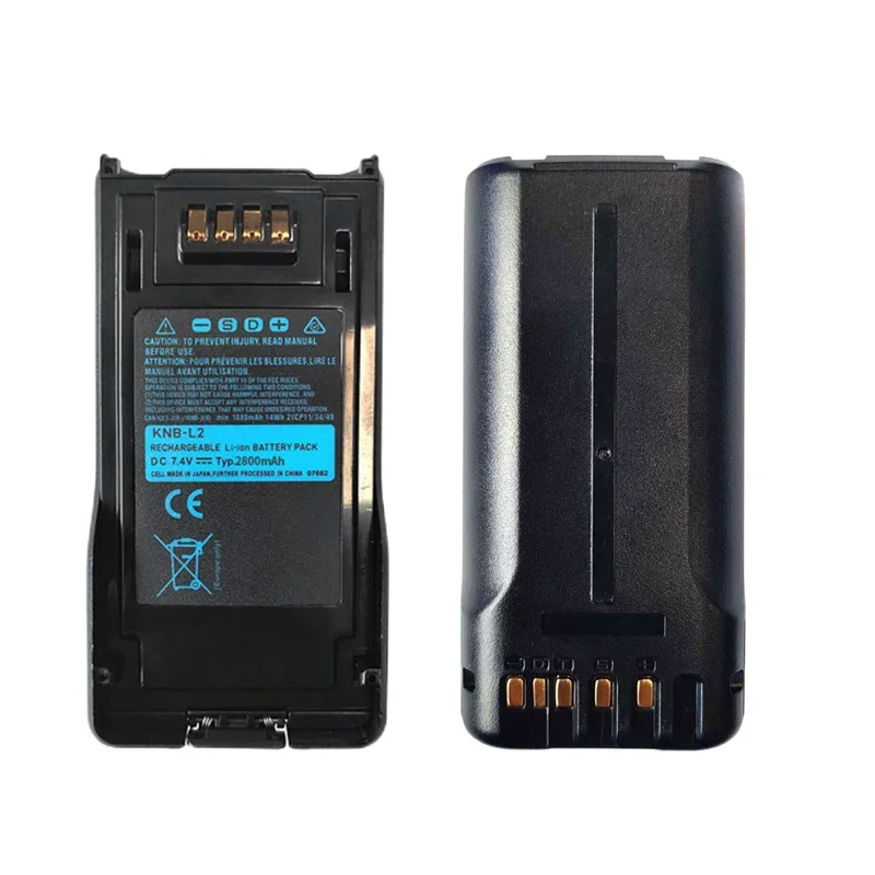 Batteria ricaricabile per walkie talkie di alta qualità KNB-L2 batteria agli ioni di litio 7.4V 2800mAh per KENWOOD NX-5000 NX-5200 NX-5300 NX-5400