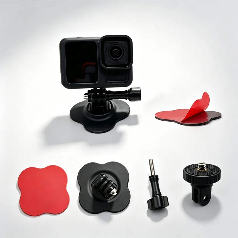 Klebbares Helmhalterungs-Set für DJI Osmo 360 II I Action 6 5 4 3 Insta360 X6 X5 X4 Gopro Universelle Action-Kamera-Basis Zubehör