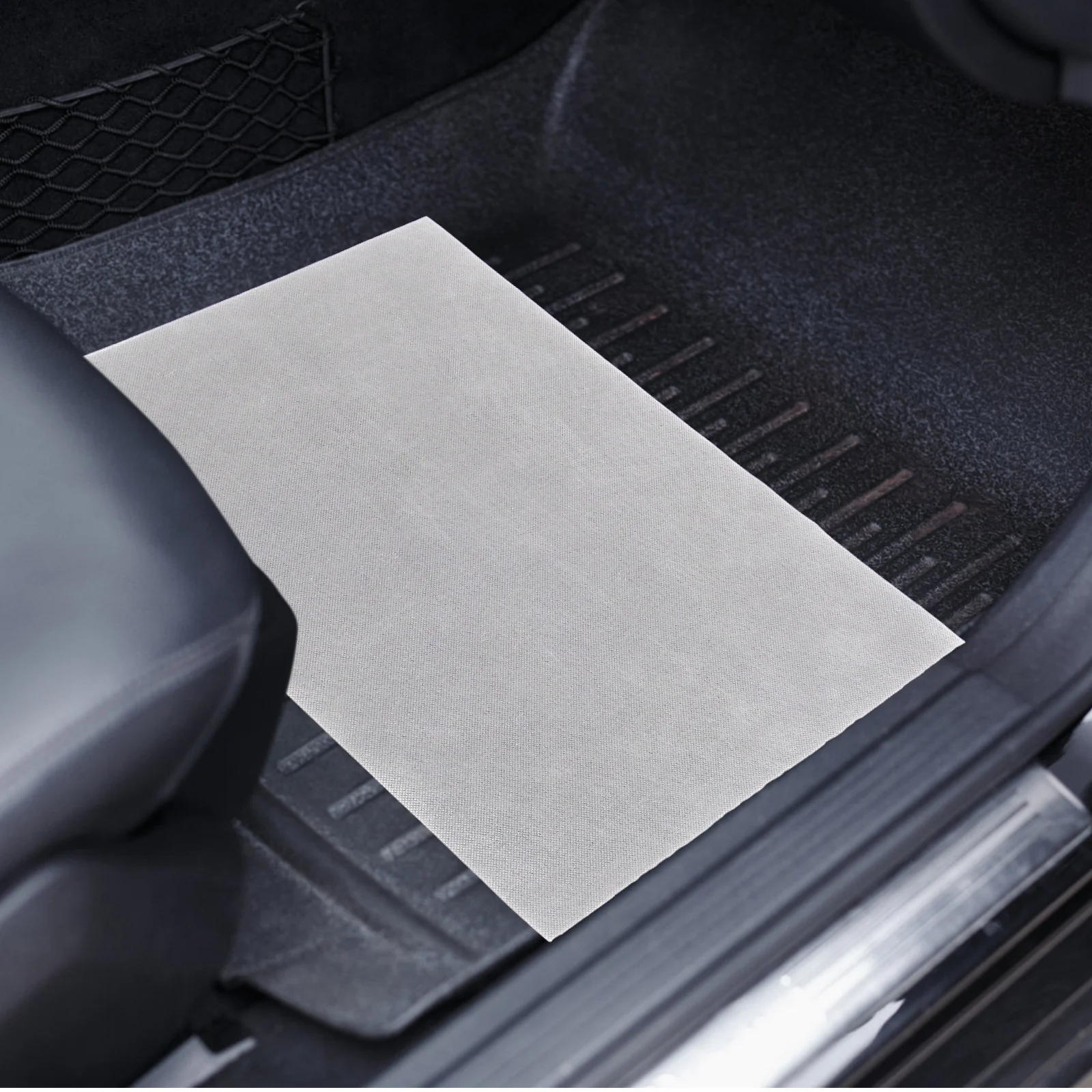 

50Pcs Nonwoven Fabric Car Floor Mats Antislip Design Vehicle Interior Protection Lightweight Easy Clean