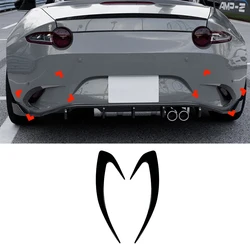 Rear Bumper Splitter Spoiler Air Vent Cover Spoiler For Mazda MX-5 Miata ND 2016 2017 2018 2019-2024 ABS Body Kits Tuning