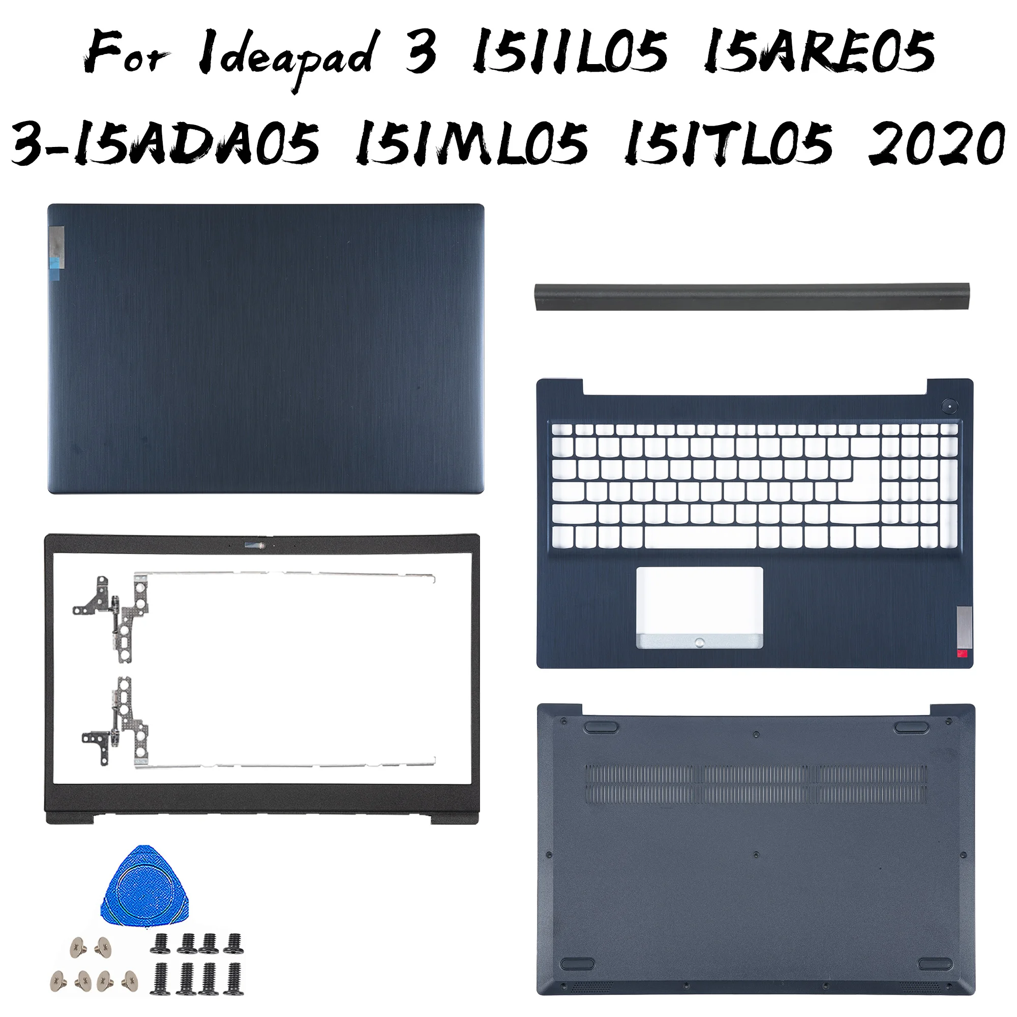 

New For Lenovo Ideapad 15s 2020 3 15ITL05 15ADA05 3-15 3-15ARE05 15IML05 15IIL05 LCD Back Cover Bezel Palmrest Bottom Case Hinge