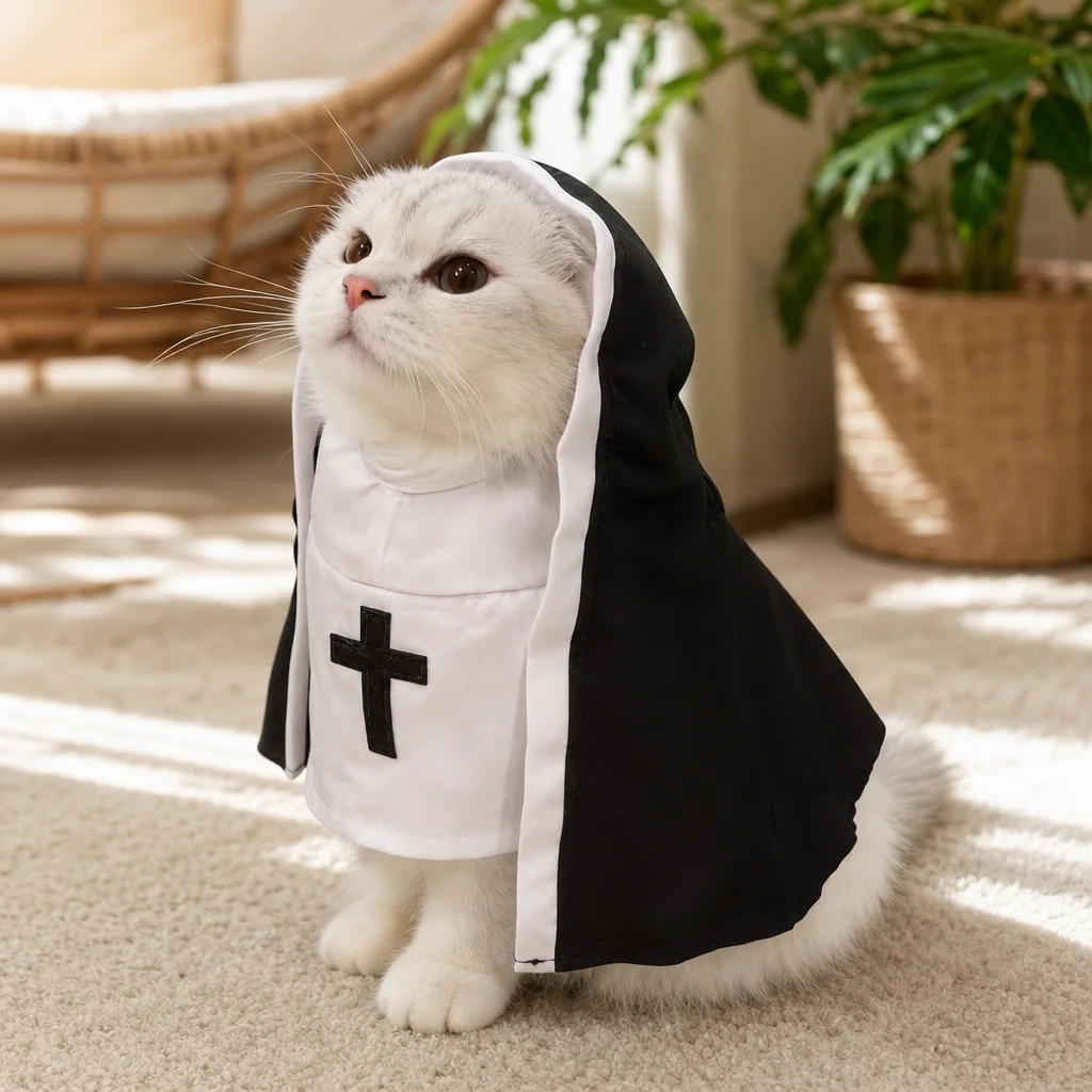Sommerkostüm für Haustiere, atmungsaktives Outfit für kleine und mittelgroße Hunde und Katzen, elastisch, bequem, Halloween-Cosplay, lustiges Design – Detail 7