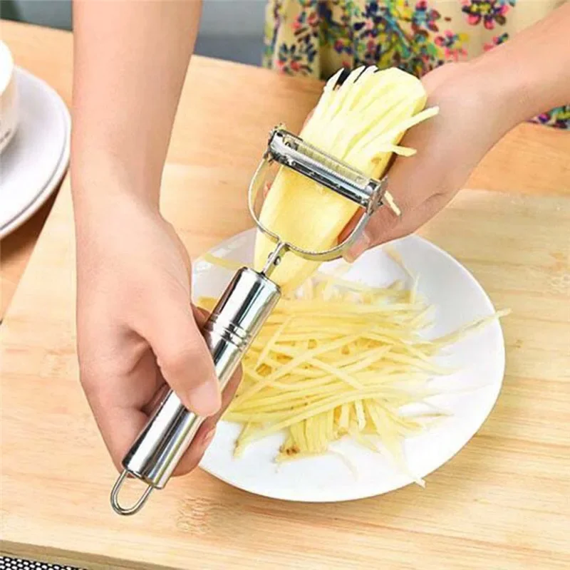 Kitchen Fruit Vegetable Peeler Stainless Steel Grater Potato Apple Slicer Double Planing Kitchen Accessories Cooking Utensils