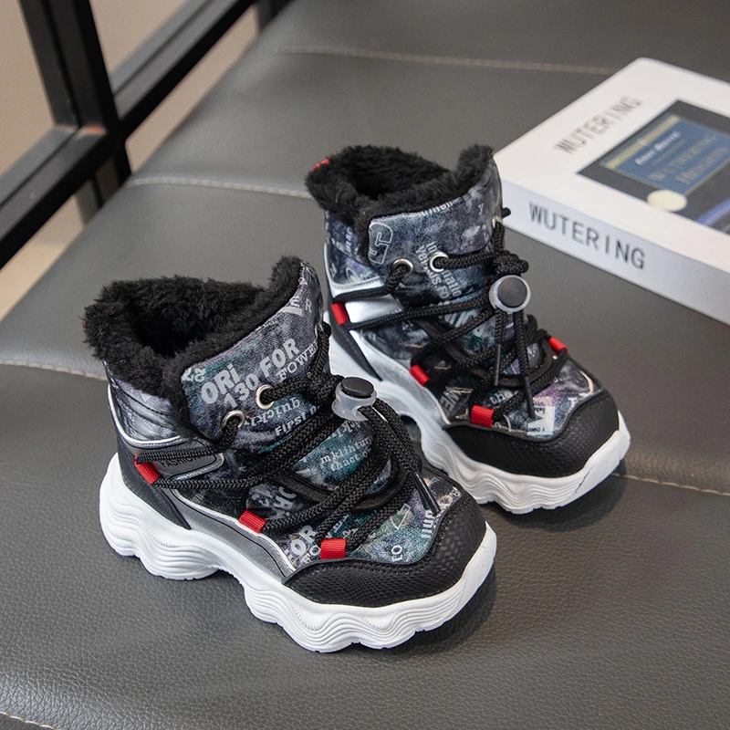 2025 Children Casual Shoes for Girls Boys Winter New Children's Shoes Korean Style Bottom Anti-slippery Versatile Warm Shoes