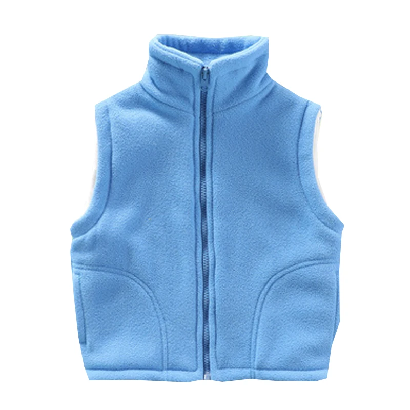 Children\'s Vest for Boy Teenager Outerwear Waistcoats Sleeveless Jackets Girl Polar Fleece Baby Kids Vest Warm Winter Clothes