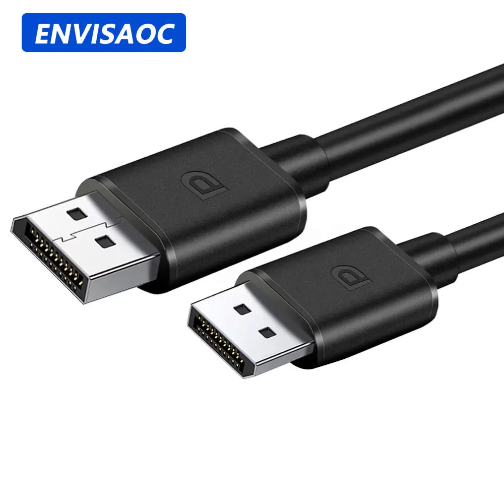 DisplayPort 1.4 Cable 8K 4K HDR 165Hz 60Hz Display Port Adapter For Video PC Laptop TV DP High Speed 32.4Gbps Display Port Cable