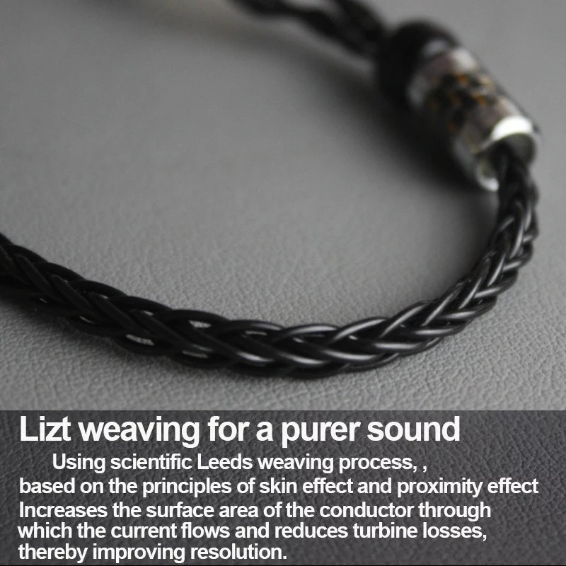 4.4mm Balance 8 Core cable for TRN BA15 VXPRO TA2 BA8 V90s X7 Cable with MIC Earphones OCC Silver Plated Upgrade 2.5