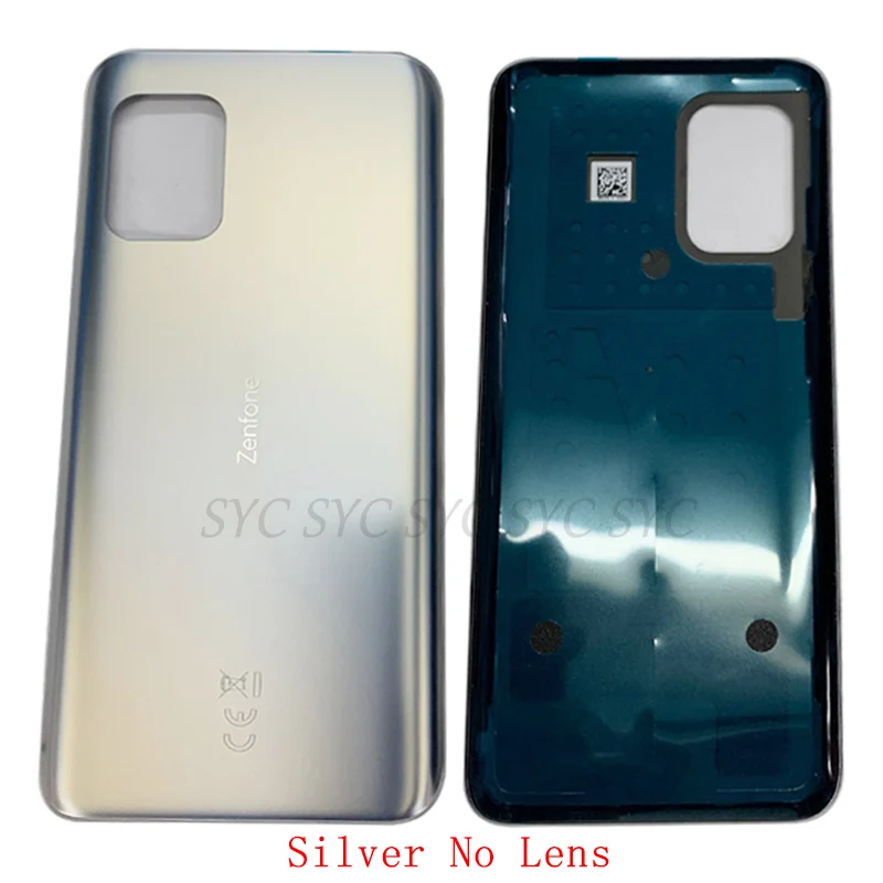 Battery Cover Back Rear Door Housing For Asus Zenfone 8 ZS590KS Battery Cover with Logo Replacement Parts