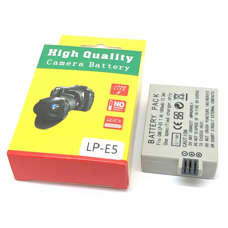 LP-E5 LPE5 LP E5 Battery Charger For Canon EOS 1000D 450D 500D KISS F X2 X3 Rebel T1i XTi XS Camera