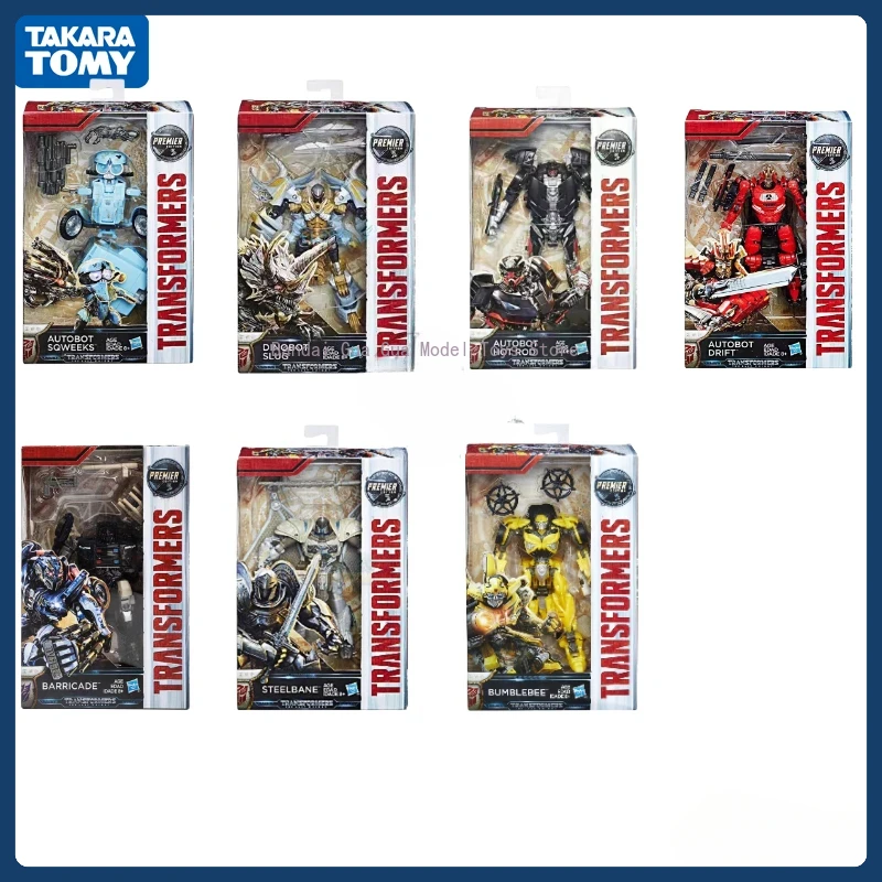 In Stock Takara Tomy Transformers:The Last Knight Series Deluxe Class Steelbane Drift Sqweeks Bumblebee Slag Action Figure Robot