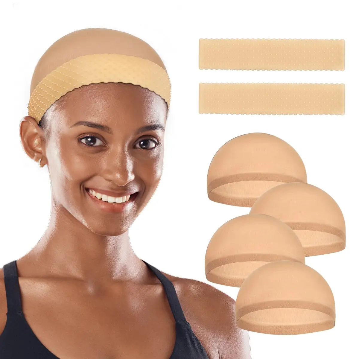 

Silicone 6 PCS Wig Grip Band for Women, Secure Hold for Lace Front, Bands Sweat-Proof Hold Hold Wig Cap , Hair Accessory