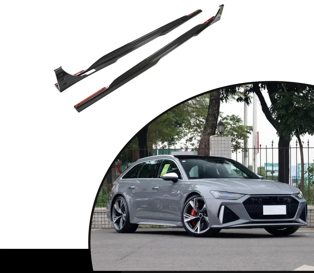 

Боковые юбки Pre-preg из углеродного волокна для Audi RS6 C8 2019-2022