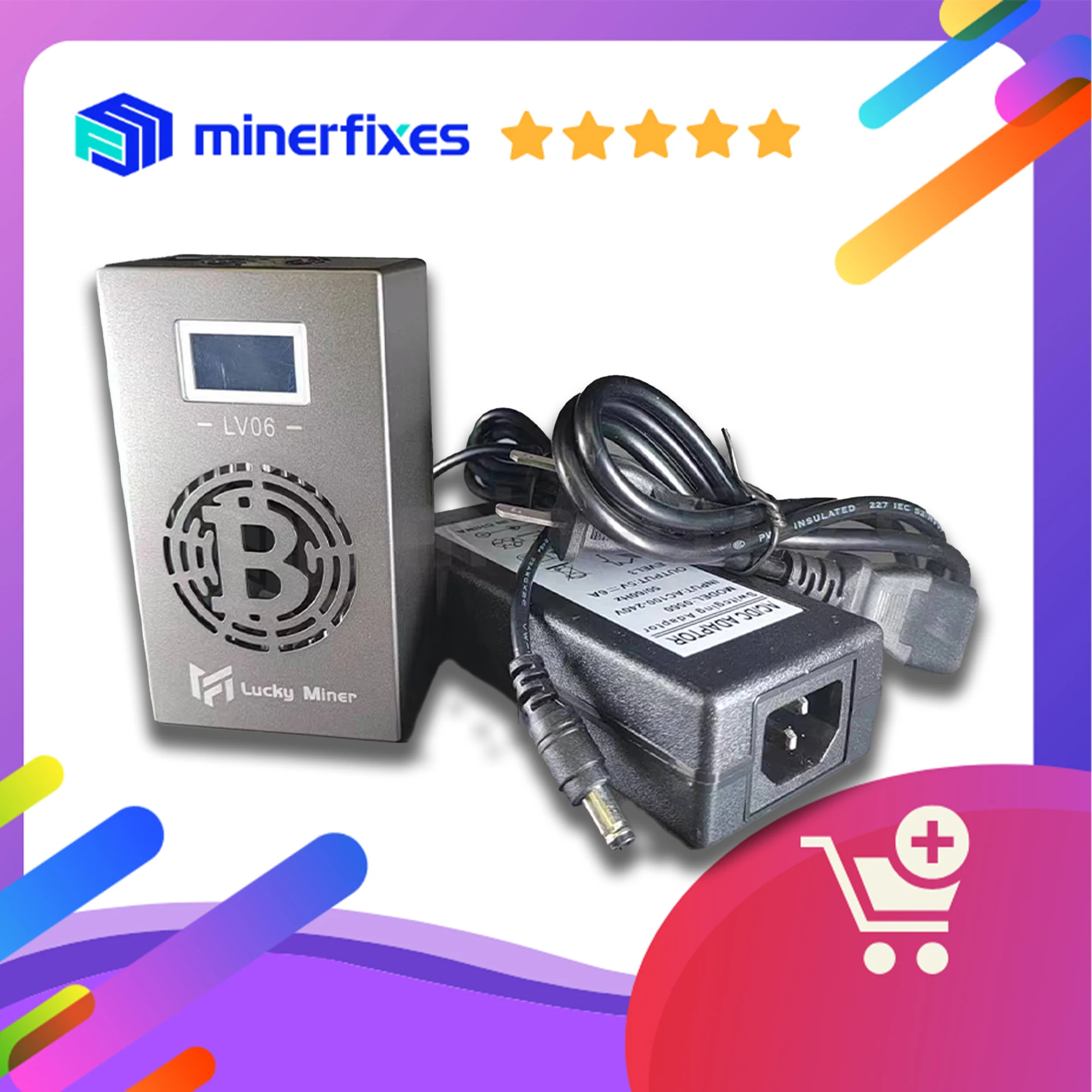 Free Shipping crypto miner Lucky miner v6 btc solo miner 500G Home silent mining machine  Including tutorials and after-sales