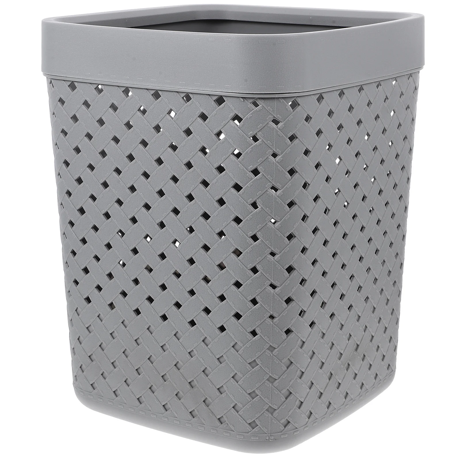 

Plastic Hollow Trash Can Small Size Garbage Bin Pressure Ring for Bedroom Bathroom Office Kitchen Use Trash Can