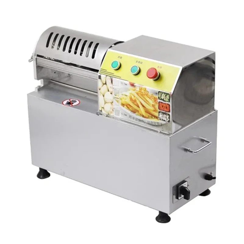 Commercial Potato Strip Cutter Vegetable Radish Cucumber Cutting Machine Electric French Fries Machine Fries Cutting Machine