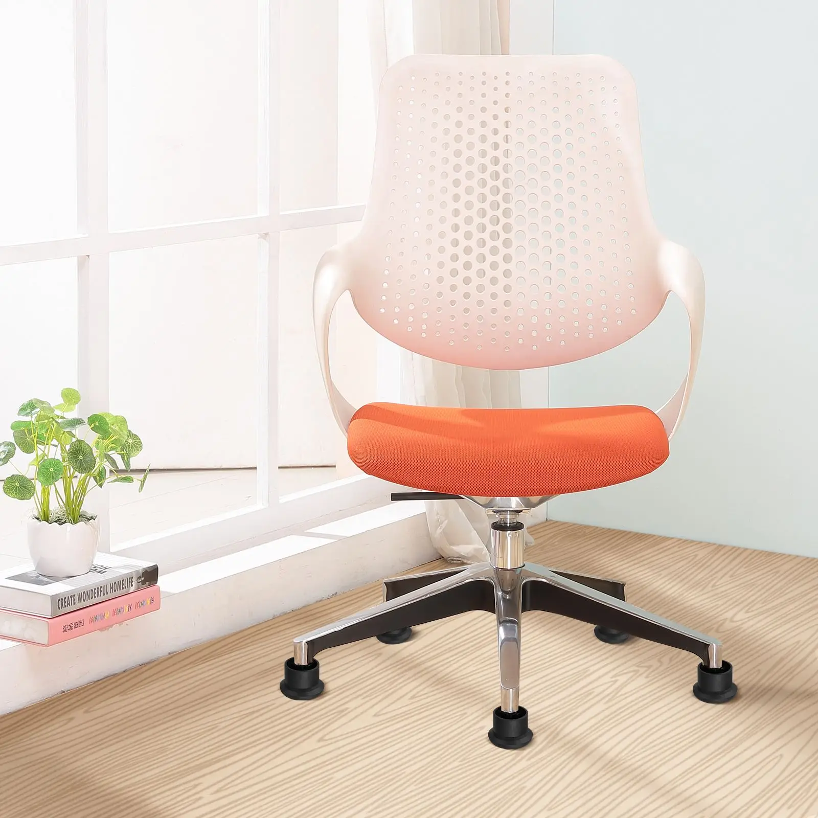 1pcs Office Chair Fixed Glide Feet Pad Screw Thread Caster Stopper Furniture Foot Caps Stationary Feet Nail For Floor Protection