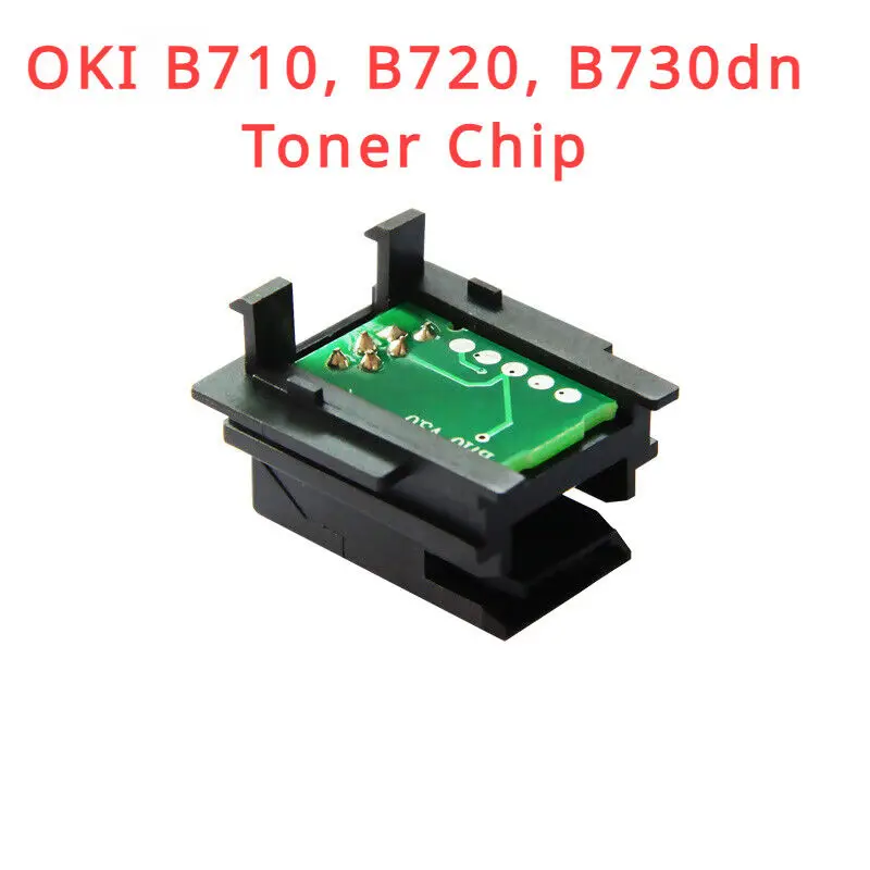 Chip de toner para OKI, Recarga de impressora, B710, B720,B730, B730dn, 52123601, 01279001, 1 Pc