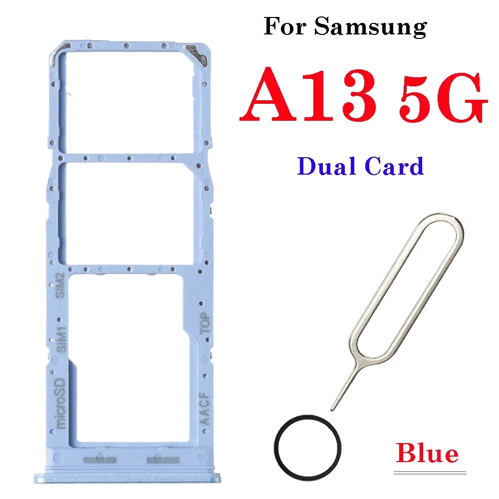 Dual SIM Card Holder Tray SD Micro Nano SIM Card Adapter Socket Chip Slot For Samsung Galaxy A13 A22 A32 A33 A52 A70 A72 A80