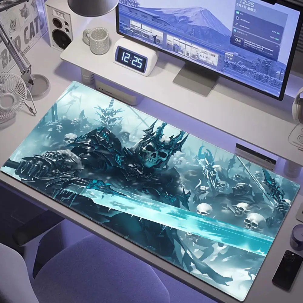 HYBXAXC Skeleton Army Design Play Mats Anti-Slip Rubber Base Stitched Edge Mouse Pad Commander Board Game Desk Mat Playmat